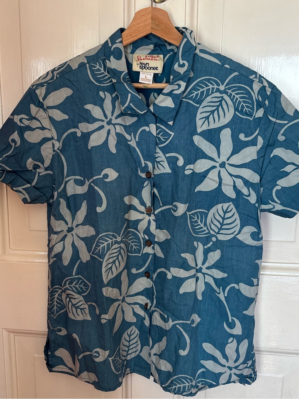 Rare Vintage Alfred Shaheen Reyn Spooner Cotton Aloha Shirt, Tailored in Hawaii